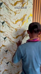 How to install marble wallpaper is really easy, no need for a craftsman