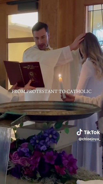 What a beautiful journey it’s been ✝️🤍 #catholic #catholictiktok #jesuslovesyou #baptism