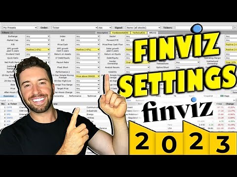 The Best Finviz Settings for 2023! (BREAKOUTS, SHORTING, SWING TRADES)!