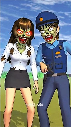 Mio and the zombie Family #shorts #sakuraschoolsimulator