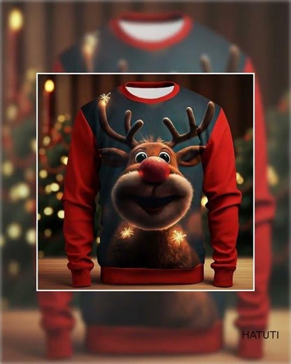 Christmas Halloween Fashion Round Neck Sweater