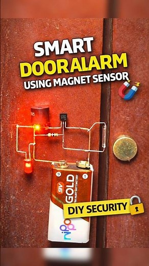 Smart Door Alarm Using Magnet Sensor 🚪 | Simple DIY Security System