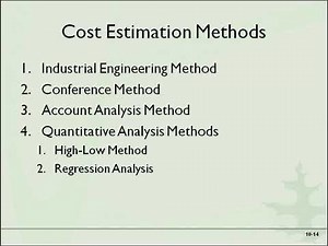 Cost Functions and Cost Behavior Lecture