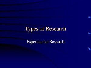 Types of Research - SlideServe