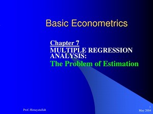 Basic Econometrics - SlideServe