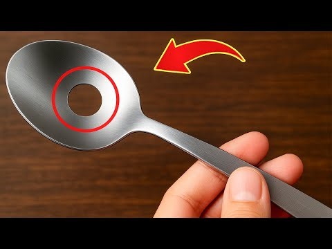 A Spoon with a Hole Cut Into It And Its Use Will Shock Everyone! 😱