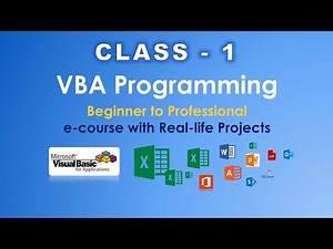 vba tutorial in hindi | vba tutorial for beginners with examples | Live class - 1