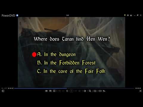 The Black Cauldron 2000 DVD Menu Walkthrough