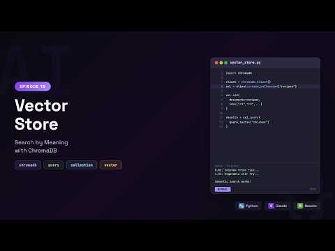 Build AI Apps with Python: Search by Meaning with ChromaDB | Episode 15