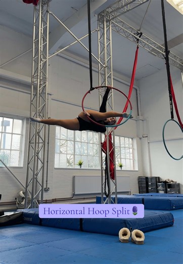 Aerial Hoop Split Technique Explained