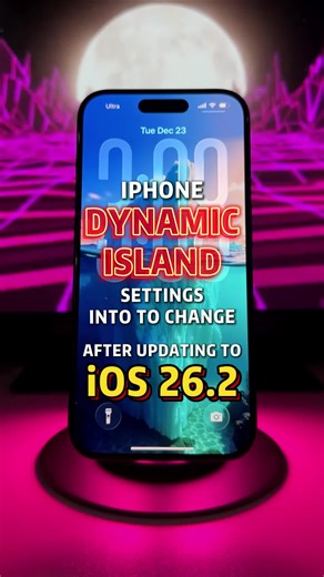 Here's iPhone Dynamic Island settings into to change after updating to iOS 26.2!#iphonetricks #iphonetips #iphone #iphonetricksandhacks