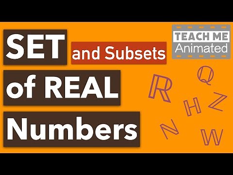 Set of Real Numbers | Subsets of Real Numbers | Set Symbols in Math [Animated] - Pre-Algebra