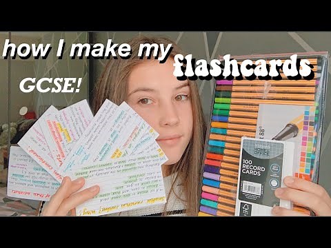 How I make my FLASHCARDS | GCSE student
