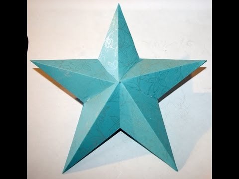How To Make A 3D Paper Star (HD)