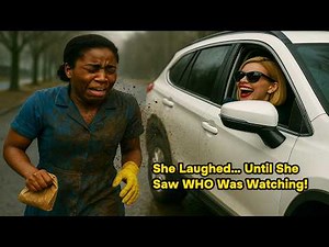 RICH LADY SPLASHES MUD ON CLEANER GIRL — UNAWARE WHO WAS WATCHING