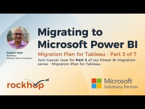 Migrating to Microsoft Power BI | Part 3: Migration Plan for Tableau