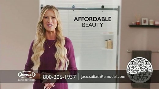 Jacuzzi Bath Remodel TV Spot, '50% Off Installation and No Payments for One Year' Ft. Christina Hall