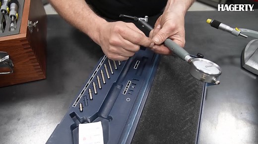 Be on the lookout for three things when measuring a cylinder bore: size, taper and out of round. All three can be measured using a dial bore gauge, as Davin demonstrates in this episode of Hagerty DIY. | Hagerty