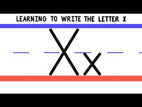 Write the Letter X - ABC Writing for Kids - Alphabet Handwriting by 123ABCtv