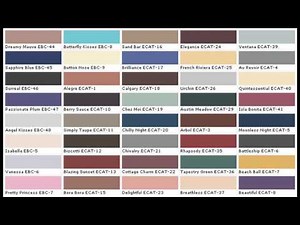 Exterior Paint Color Charts