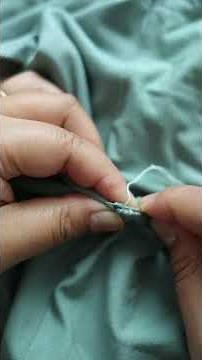 Simple Ladder Stitches Tutorial - How To Repair A Hole On Our Clothes