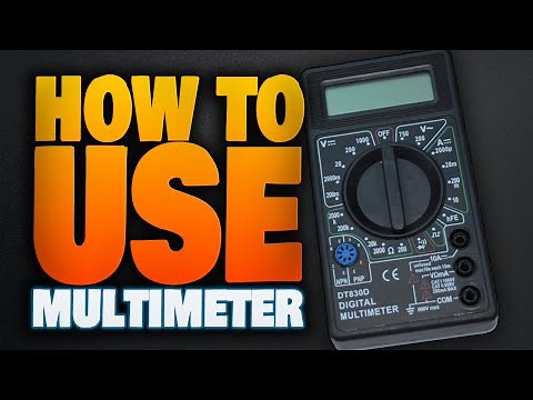 DT-830B :// How to use a Digital Multimeter to test Voltage,Current and Resistance