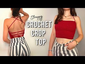 EASY How to Crochet a Crop Top | DIY Beginner Strappy Crop Top