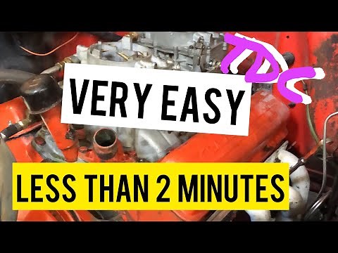 TOP DEAD CENTRE SBC CHEVY: EASY WAY 1 minute no valve cover pulling required | TDC