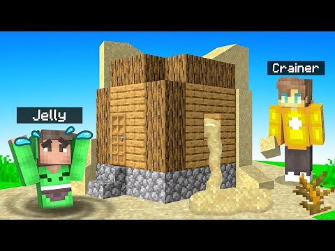 Pranking Jelly With a SAND TRAP In Minecraft!