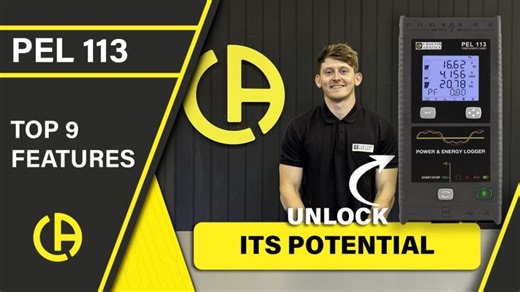 PEL 113 Top Features | Chauvin Arnoux UK Power Energy Logging Simplified | Chauvin Arnoux UK