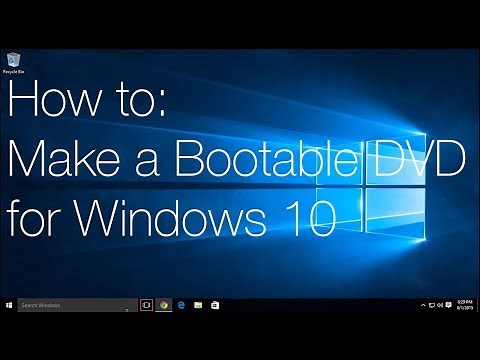 How to: Make a Windows 10 Install Disc