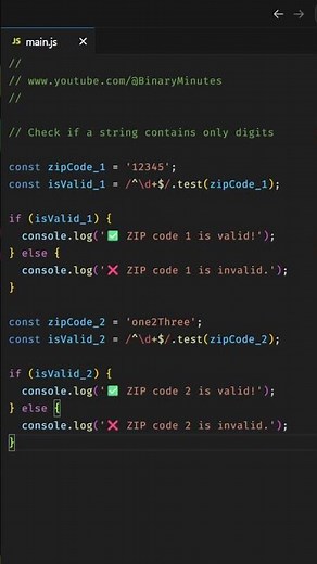 JavaScript | Check if a string contains only digits