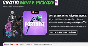 Fortnite: Für die Minty Pickaxe Codes gibt's zwei neue Aktionen - Was ihr darüber wissen solltet