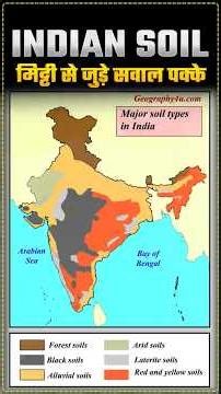 TYPES OF SOILS IN INDIA | IMPORTANT TOPIC FOR DELHI POLICE
