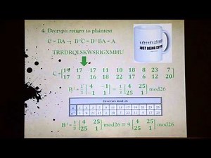 Linear Algebra Application: The Hill Cipher
