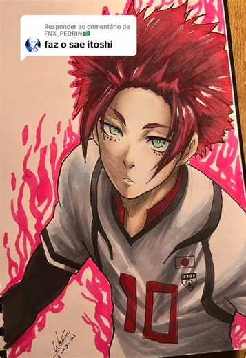 Sketch Drawing of Blue Lock Characters: Sae and Itoshi