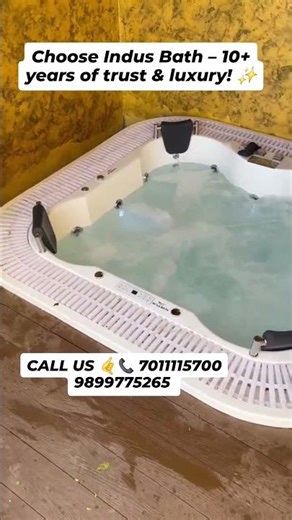 Indus Terrace Jakuzi Spa Tub by Indus Bath 10 yrs experience, Pan India delivery, warranty & service