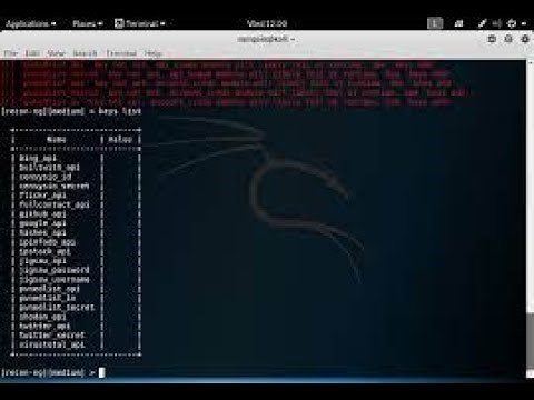 How to add API-keys to recon-ng! Ten minute tutorials