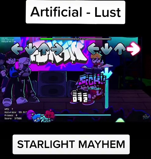 Starlight Mayhem - Artificial Lust Mod | Friday Night Funkin
