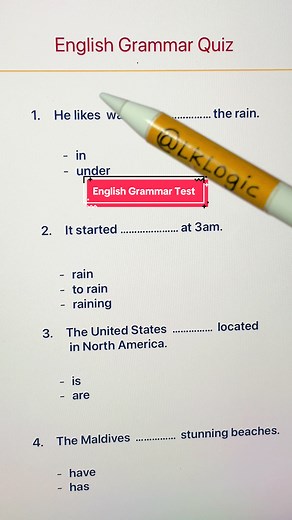 English Grammar Exercises for Beginners
