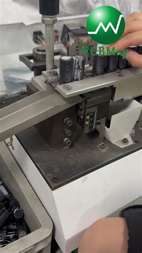 Automated Capacitor Pin Cutting | PCBMay Precision Manufacturing