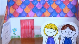 5.3K views · 31 reactions | Make a paper doll's house from one piece of paper! Find instructions and printable here -> https://picklebums.com/paper-dolls-house/ | Picklebums | Facebook