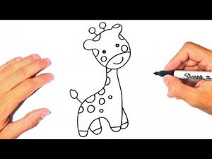 How to draw a Giraffe Step by Step | Giraffe Drawing Lesson