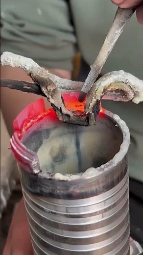 Carbide Tips Welding on Pipe Tool 🔧 #CarbideTips