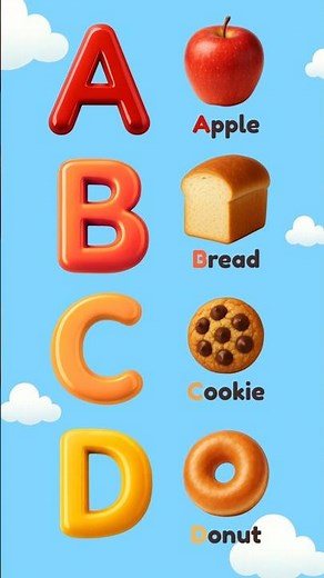 ABC Foods Song 🍎 A–H | Phonics for Kids