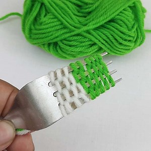 Amazing Trick with Fork - Easy Woolen Flower Making Tricks | Dian Diy Tech