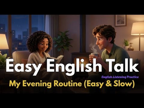 Daily English Conversation | My Evening Routine (Easy & Slow)