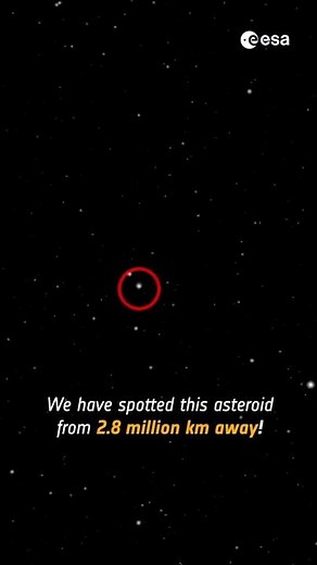 Spotting an asteroid from 2.8 million km away! ☄️