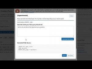 AI Query Generator for Data Source for Contact Form 7