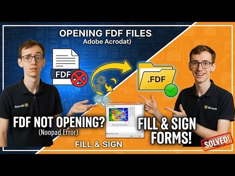 Opening FDF Files (Adobe Acrobat)
